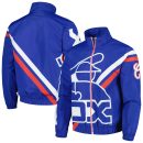Men's Chicago White Sox Mitchell & Ness Royal Exploded Logo Warm Up Full-Zip Jacket