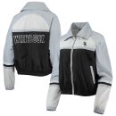 Women's Chicago White Sox The Wild Collective Black Colorblock Track Raglan Full-Zip Jacket