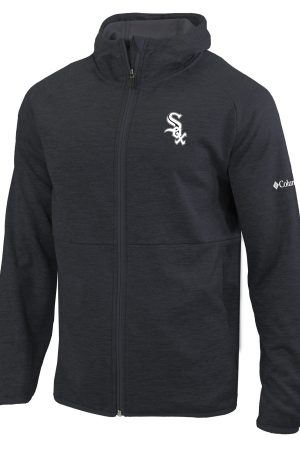 Men's Chicago White Sox Columbia Black Omni-Wick It's Time Full-Zip Jacket