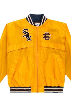 Men's Chicago White Sox Eric Emanuel Yellow Satin Full-Zip Windbreaker