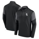 Men's Chicago White Sox Fanatics Black Logo Quarter-Zip Top