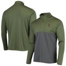 Men's Chicago White Sox Levelwear Olive Delta Pursue Quarter-Zip Jacket
