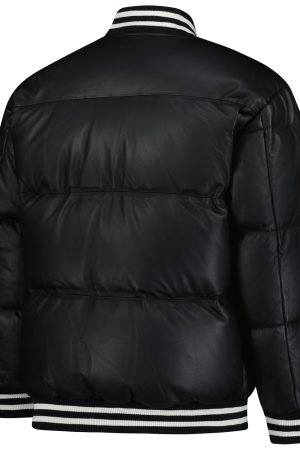 Men's Chicago White Sox Starter Black Full-Zip Leather Jacket