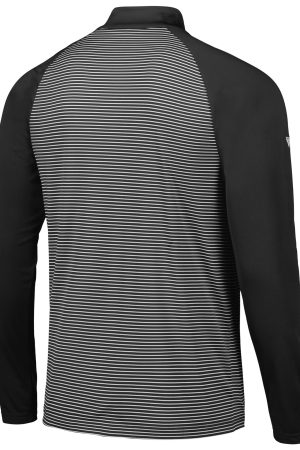 Men's Chicago White Sox Levelwear Black Charter Striped Raglan Quarter-Zip Top