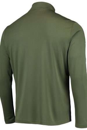 Men's Chicago White Sox Levelwear Olive Delta Pursue Quarter-Zip Jacket