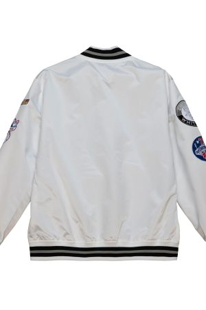 Men's Chicago White Sox Mitchell & Ness White City Collection Satin Full-Snap Varsity Jacket
