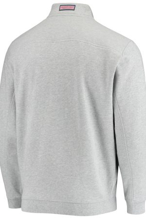 Men's Chicago White Sox Vineyard Vines Heather Gray Shep Shirt Quarter-Zip Sweatshirt