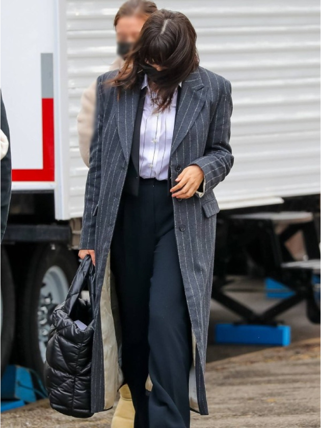 Mabel Mora Series Only Murders In The Building S03 Pinstripe Coat