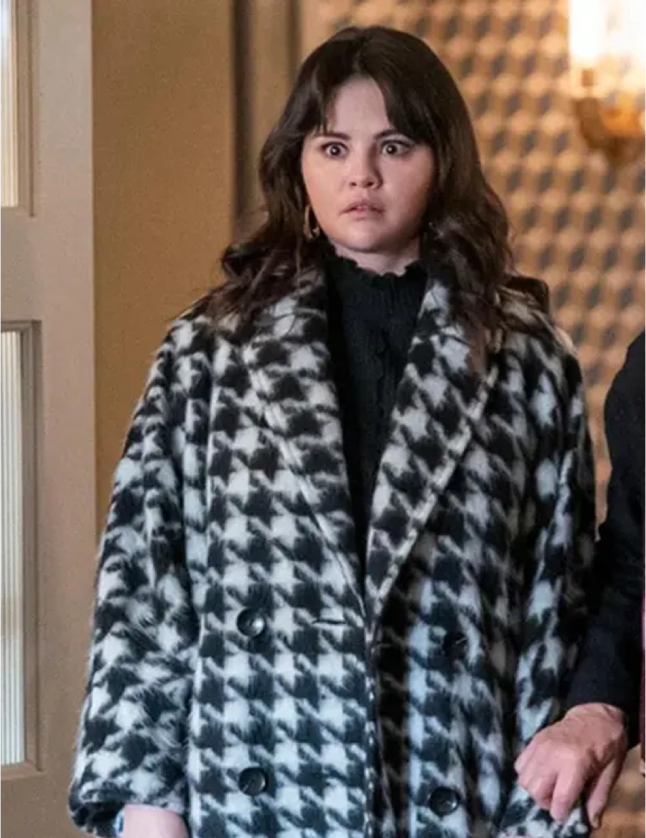 Selena Gomez Only Murders in the Building S04 Tweed Coat 1 Selena Gomez Only Murders in the Building S04 Tweed Coat