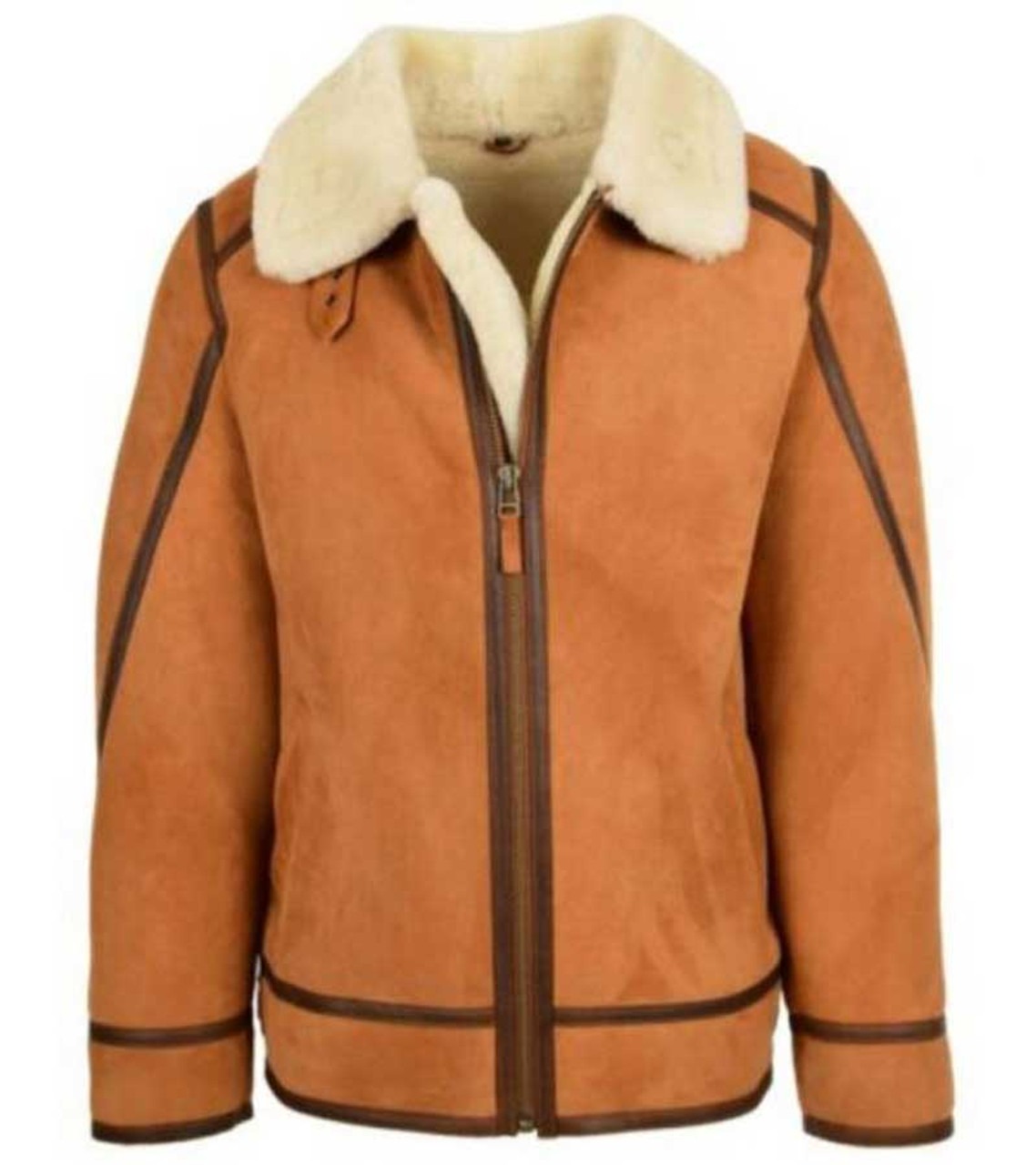 Top Gun Sheepskin B3 Brown Bomber Jacket 1 Top Gun Sheepskin B3 Brown Bomber Jacket