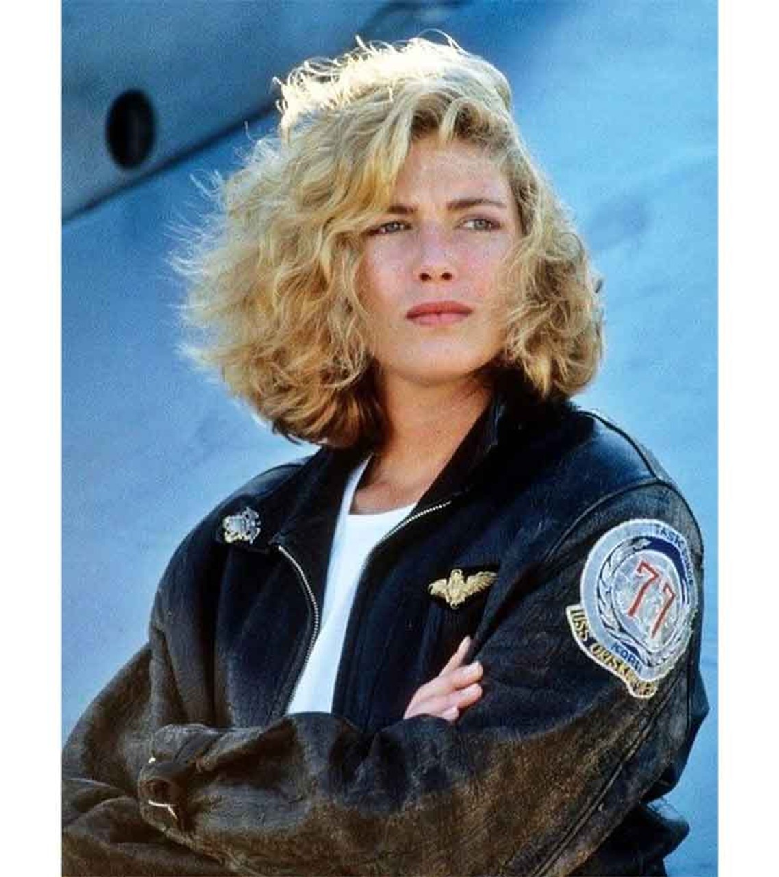 Kelly McGillis Top Gun Bomber Leather Jacket 2 Kelly McGillis Top Gun Bomber Leather Jacket - Image 2