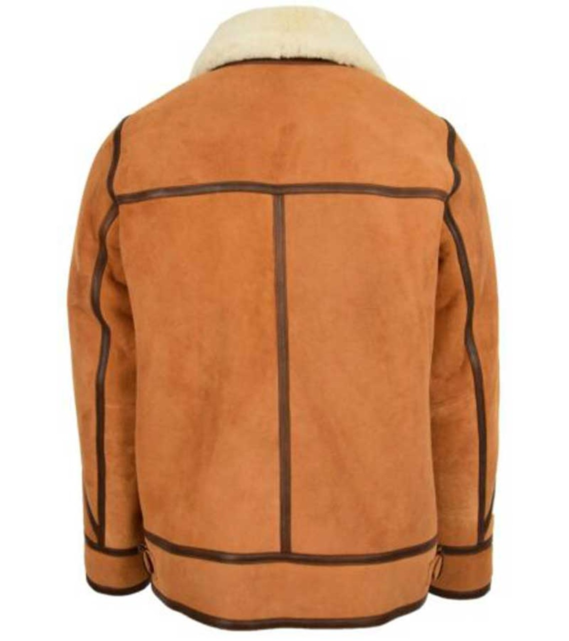 Top Gun Sheepskin B3 Brown Bomber Jacket 3 Top Gun Sheepskin B3 Brown Bomber Jacket - Image 3
