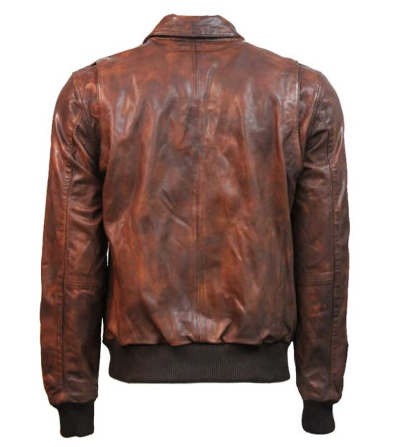 Top Gun Flying Tigers Brown Leather Jacket 4 Top Gun Flying Tigers Brown Leather Jacket - Image 4