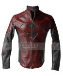 Superman Smallville Mens Black & Maroon Jacket | CLJ