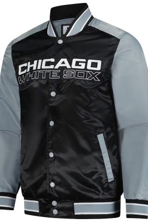 Men's Chicago White Sox Starter Black Full-Snap Jacket