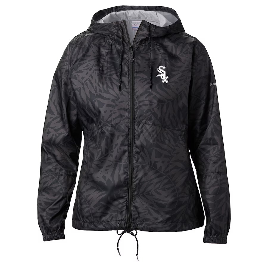 Women's Chicago White Sox Columbia Black Team Flash Forward Full-Zip Windbreaker Jacket 3 Women's Chicago White Sox Columbia Black Team Flash Forward Full-Zip Windbreaker Jacket - Image 3
