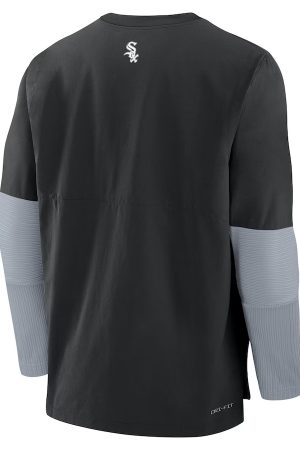 Men's Chicago White Sox Nike Black/Gray Authentic Collection Lightweight Player Performance Long Sleeve Top