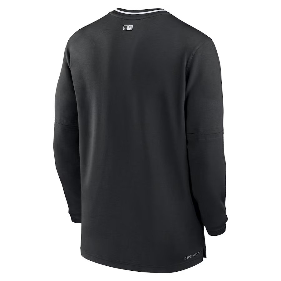 Men's Chicago White Sox Nike Black Authentic Collection Performance Half-Zip Top 3 Men's Chicago White Sox Nike Black Authentic Collection Performance Half-Zip Top - Image 3