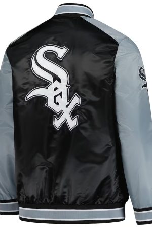 Men's Chicago White Sox Starter Black Full-Snap Jacket