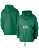Men's Celtics Nike Green Courtside Anorak Hoodie