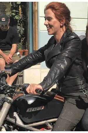Scarlett Johansson Black Widow Leather Jacket