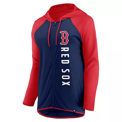 Women's Fanatics Branded Navy/Red Boston Red Sox Forever Fan Full-Zip Hoodie Jacket 1 Women's Fanatics Branded Navy/Red Boston Red Sox Forever Fan Full-Zip Hoodie Jacket