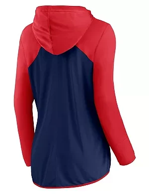 Women's Fanatics Branded Navy/Red Boston Red Sox Forever Fan Full-Zip Hoodie Jacket