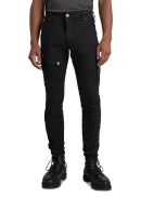 Airblaze 3D Skinny Fit Jeans in Pitch Black