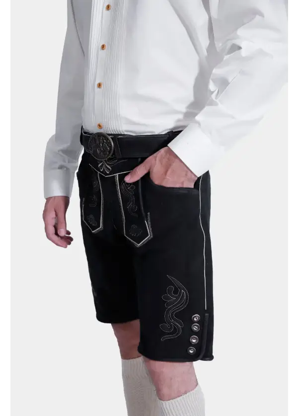 Black Edelweiss Lederhosen 2 Black Edelweiss Lederhosen