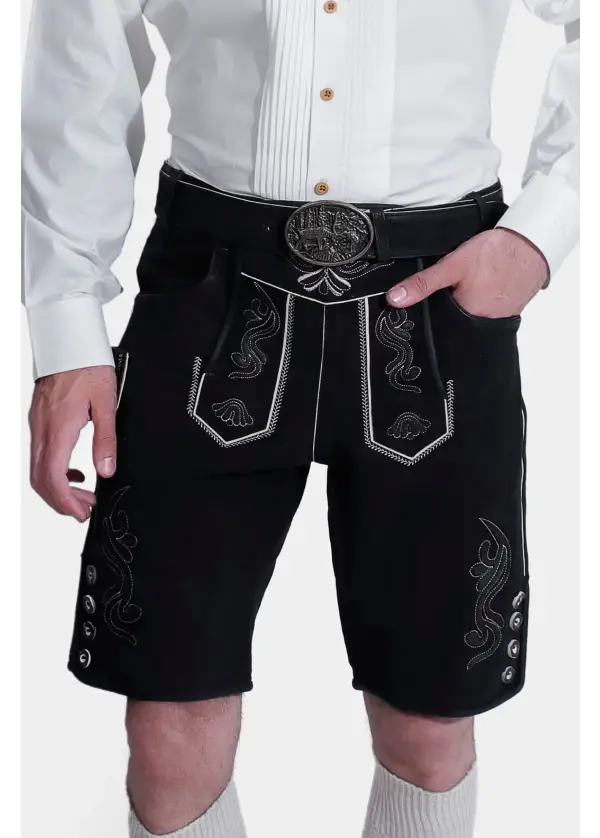 Black Edelweiss Lederhosen 1 Black Edelweiss Lederhosen