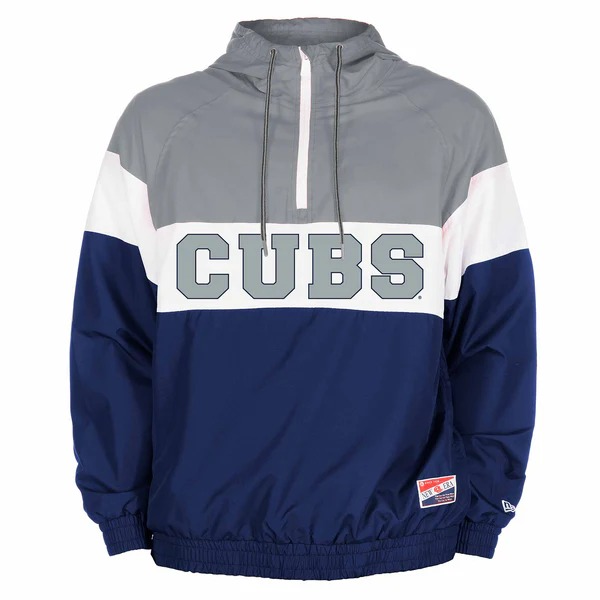 Chicago Cubs 1914 Hooded Pullover Winbreaker Jacket 1 Chicago Cubs 1914 Hooded Pullover Winbreaker Jacket