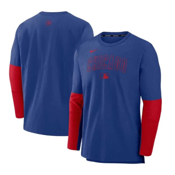 Chicago Cubs 2025 Nike Authentic Collection Lightweight Player Pullover Jacket 1 Chicago Cubs 2025 Nike Authentic Collection Lightweight Player Pullover Jacket