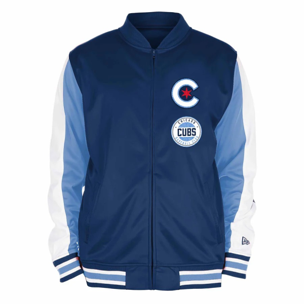 Chicago Cubs City Connect Dual Logo Track Jacket 1 Chicago Cubs City Connect Dual Logo Track Jacket