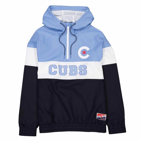 Chicago Cubs City Connect Hooded Pullover Windbreaker Jacket 1 Chicago Cubs City Connect Hooded Pullover Windbreaker Jacket