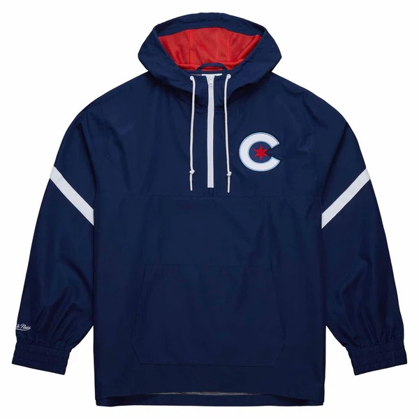 Chicago Cubs City Connect Lightweight Mitchell & Ness Anorak Hooded Jacket 1 Chicago Cubs City Connect Lightweight Mitchell & Ness Anorak Hooded Jacket