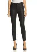 Coated Leather-Effect Jeans