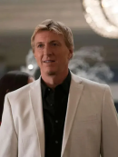 Cobra Kai S03 William Zabka White Blazer