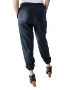 Faux Leather Ankle Jogger Maternity Pants