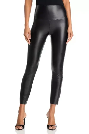 Faux Leather Long Leggings