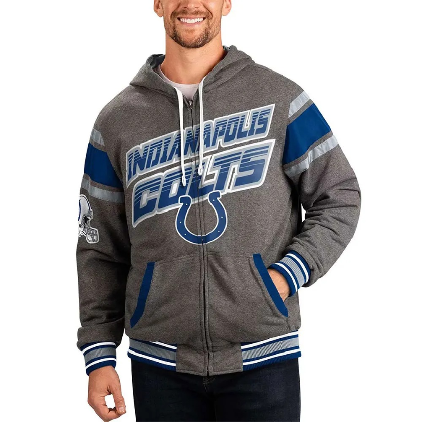 Gray Indianapolis Colts Extreme Hoodie 1 Gray Indianapolis Colts Extreme Hoodie