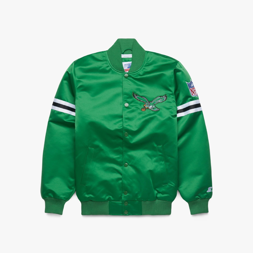 HOMAGE X Starter Eagles Heavyweight Satin Jacket 1 HOMAGE X Starter Eagles Heavyweight Satin Jacket