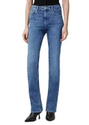Haldan Mid Rise Slim Bootcut Jeans in Mid Indigo