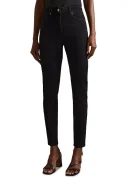 Hattie High Rise Skinny Jeans in Black