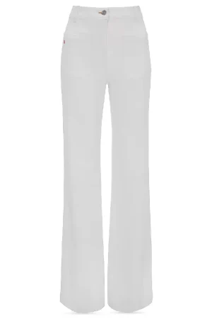 High Rise Alina Jeans in White