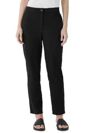 High Waist Slim Leg Ankle Pants