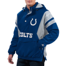 Home Team Indianapolis Colts Royal Gray Half-Zip Hoodie Jacket