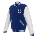 Indianapolis Colts Embroidered Varsity Blue and White Jacket