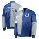 Indianapolis Colts Leader Varsity RoyalGray Satin Jacket