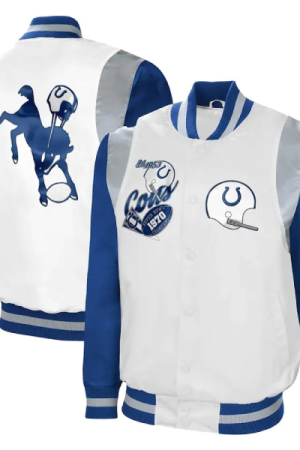 Indianapolis Colts The All-American Full-Snap Retro Jacket
