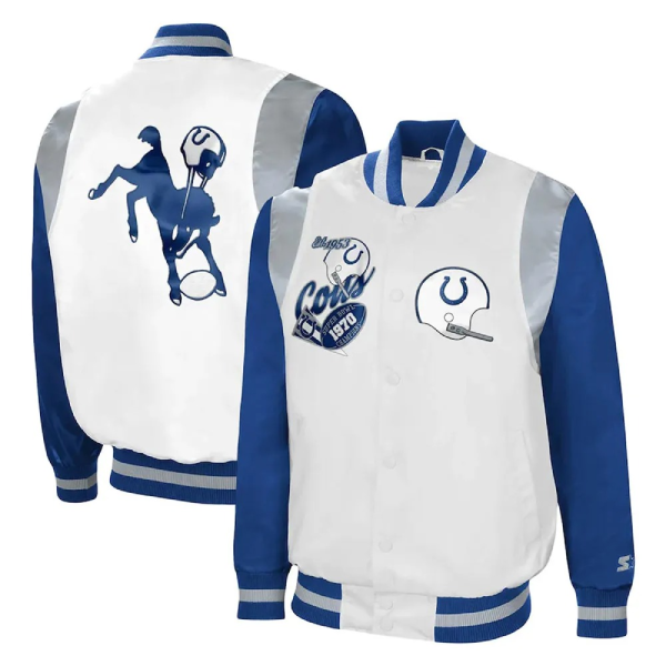 Indianapolis Colts The All-American Full-Snap Retro Jacket 1 Indianapolis Colts The All-American Full-Snap Retro Jacket